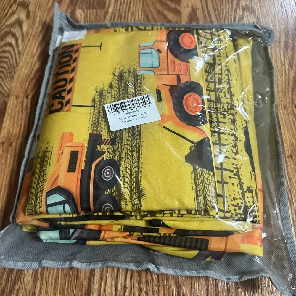 🆕 Construction Truck Bed Sheet Set Full Size